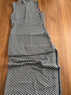 Tommy Hilfiger Gigi Hadid  Navy and grey  Striped Maxi Dress-Skirt